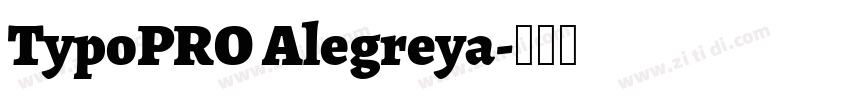 TypoPRO Alegreya字体转换